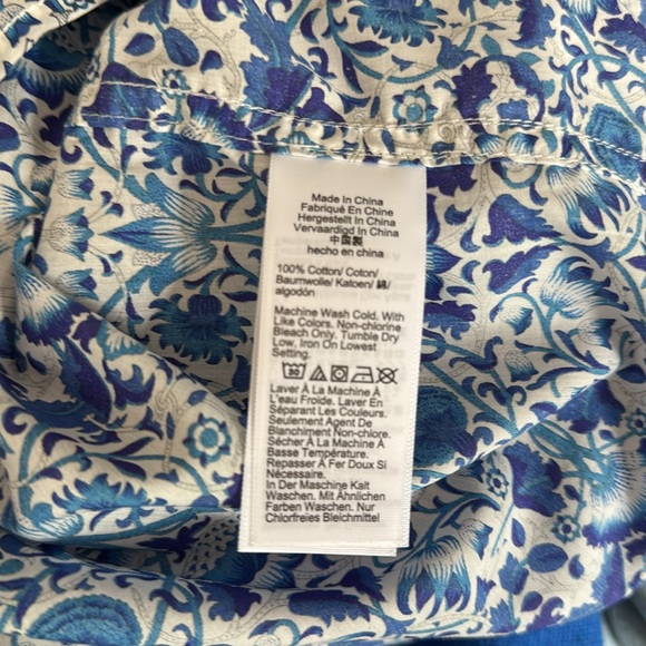 JCrew Ruffle-trim button-up shirt in Liberty® Lodden fabric - Picture 10 of 11